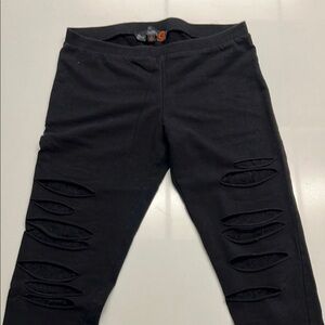 Guess Black and Orange Label Leggings